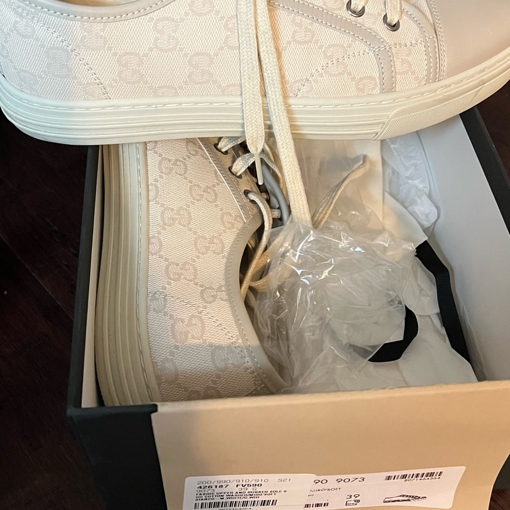 Gucci Off-White Monogram Sneakers